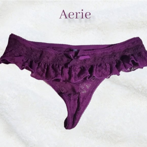 BUNDLE Aerie Flutter Lace Lengerie Thongs- XS - Picture 8 of 9